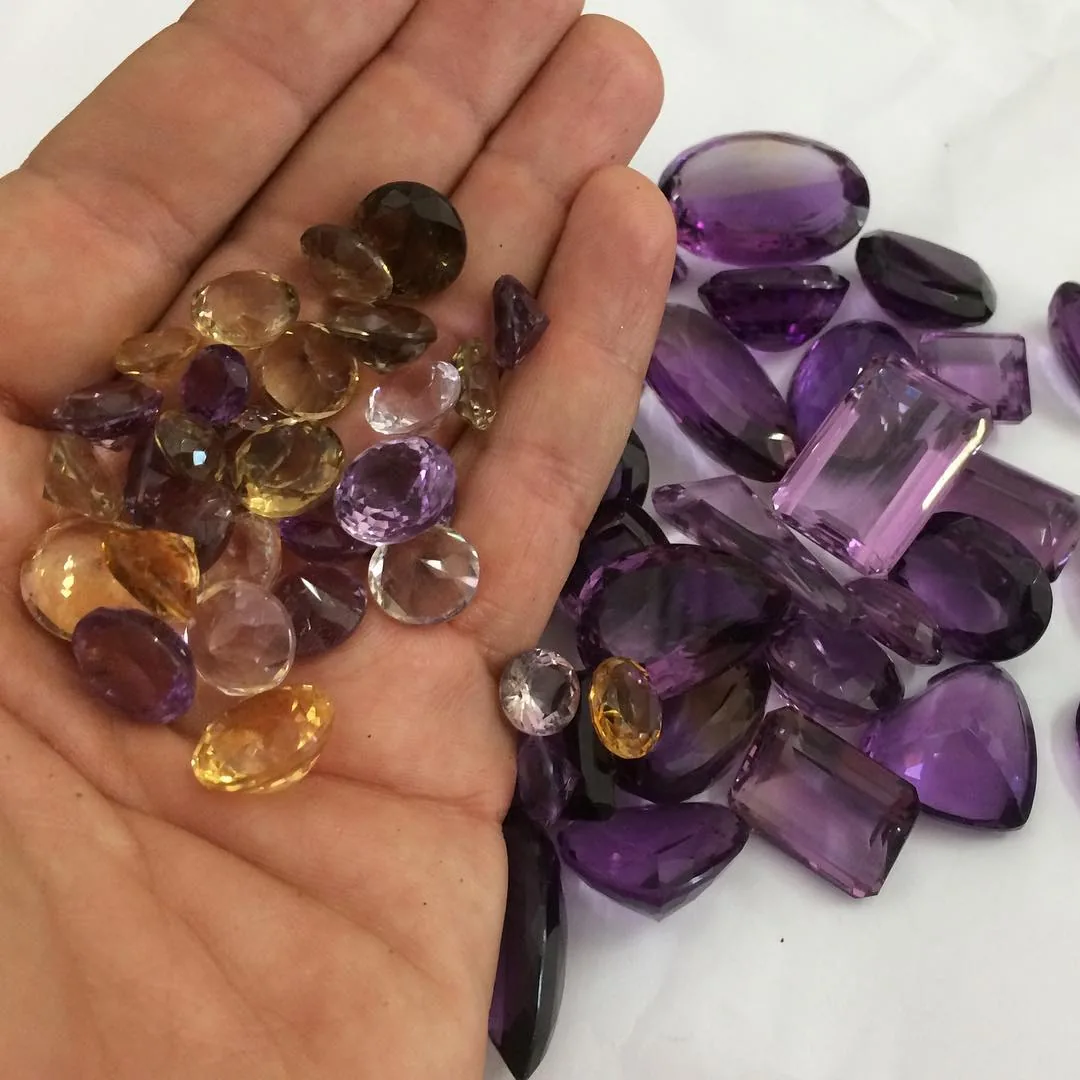 Curated colored gemstone collection for luxury jewelry trade